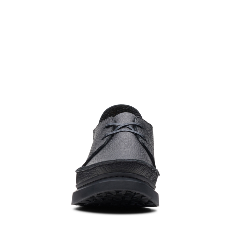 Schwarzes Leder Clarks Seven