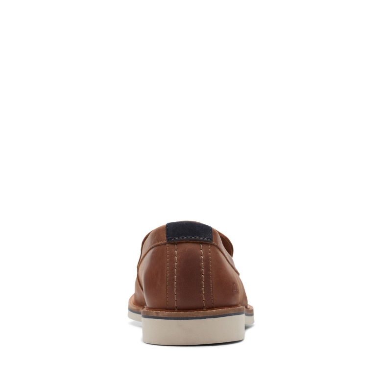 Atticuslt Edge Dunkelbraun Lea Clarks