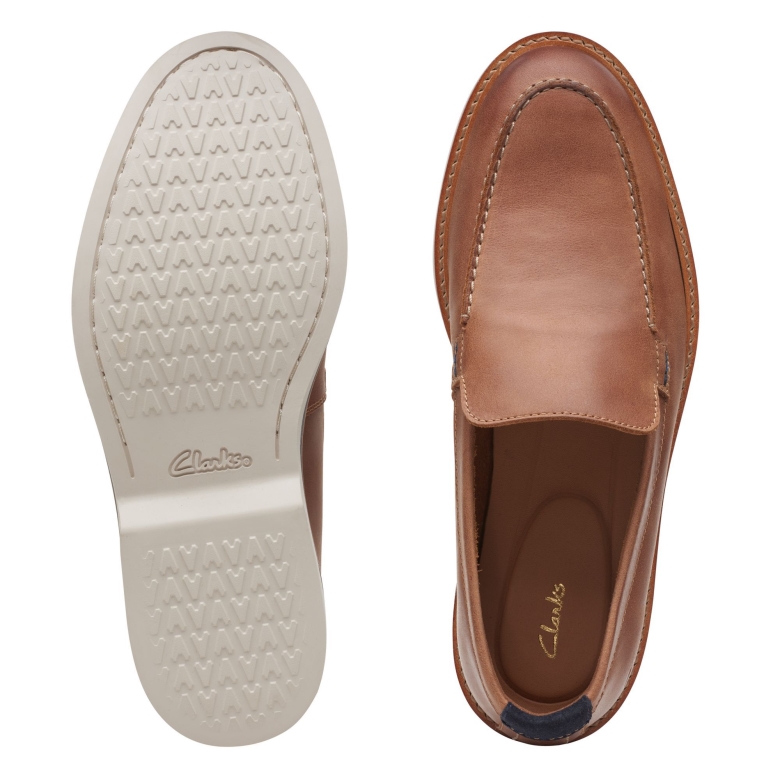 Atticuslt Edge Dunkelbraun Lea Clarks