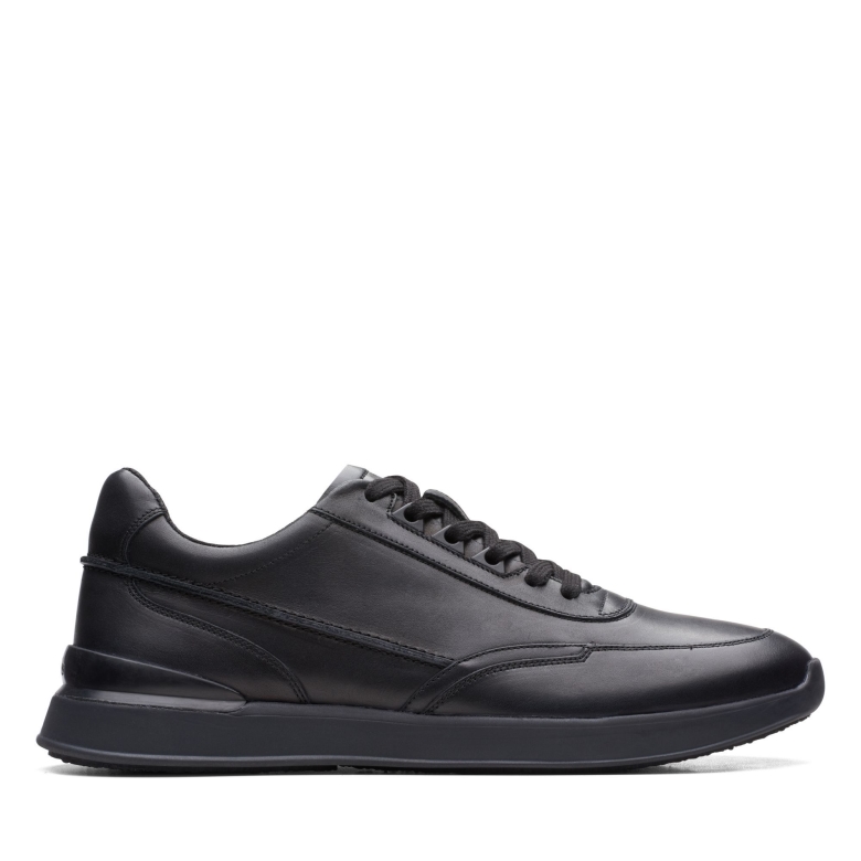 Race Lite Lace Clarks Schwarzes Leder