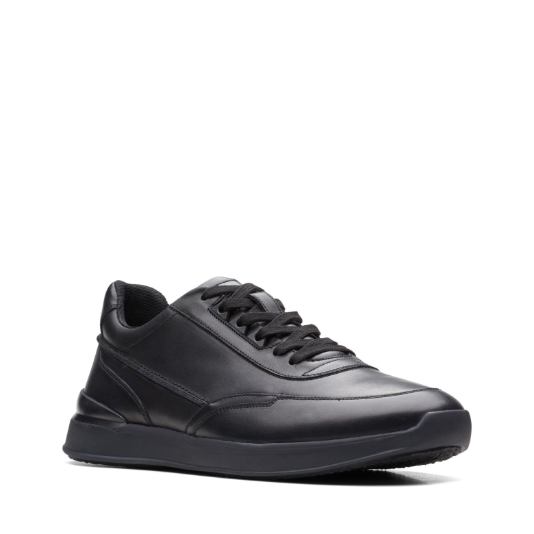 Race Lite Lace Clarks Schwarzes Leder