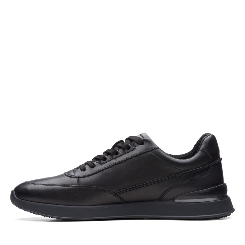 Race Lite Lace Clarks Schwarzes Leder