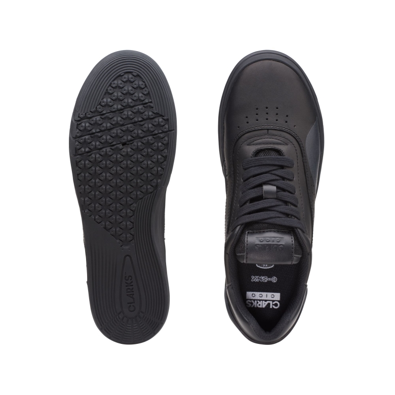Cica Oder Schwarzes Leder Clarks