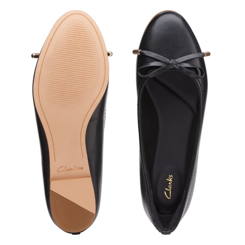 Schwarze Clarks Zieren Lilie