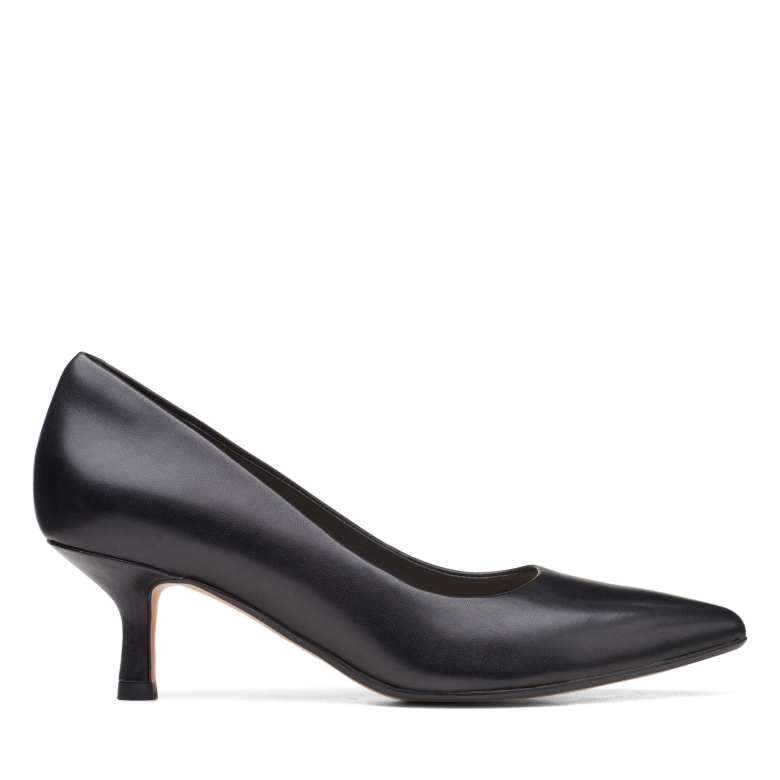 Clarks Schwarz Leder Violett 55 Rae