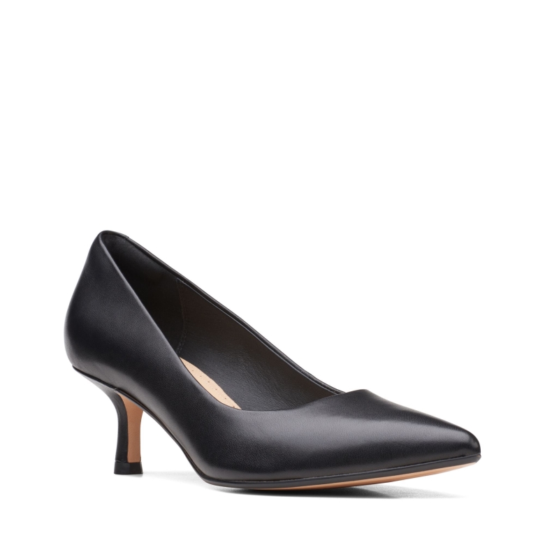 Clarks Schwarz Leder Violett 55 Rae