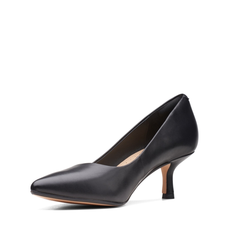 Clarks Schwarz Leder Violett 55 Rae