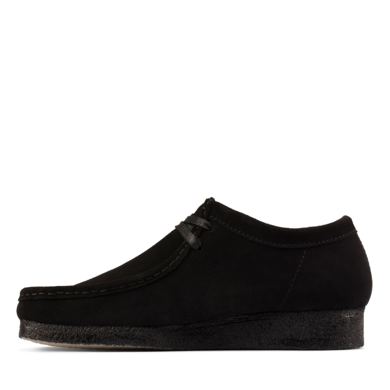 Clarks Wallabee Aus Schwarzem Wildleder