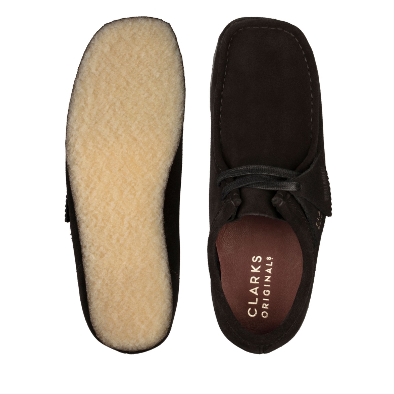 Clarks Wallabee Aus Schwarzem Wildleder