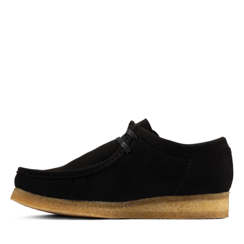 Wallabee Clarks Schwarz Vegan