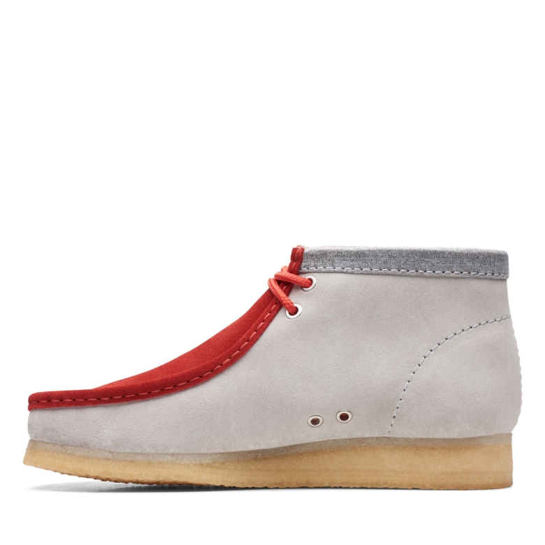Clarks Wallabee Aber Neu Rot/grau