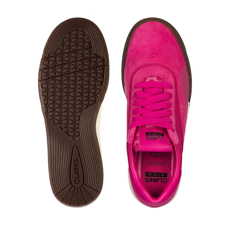 Rosa Wildleder Cica Und Clarks