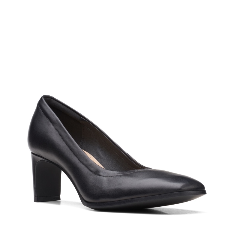 Schwarzes Leder Seren 55 Soft Clarks