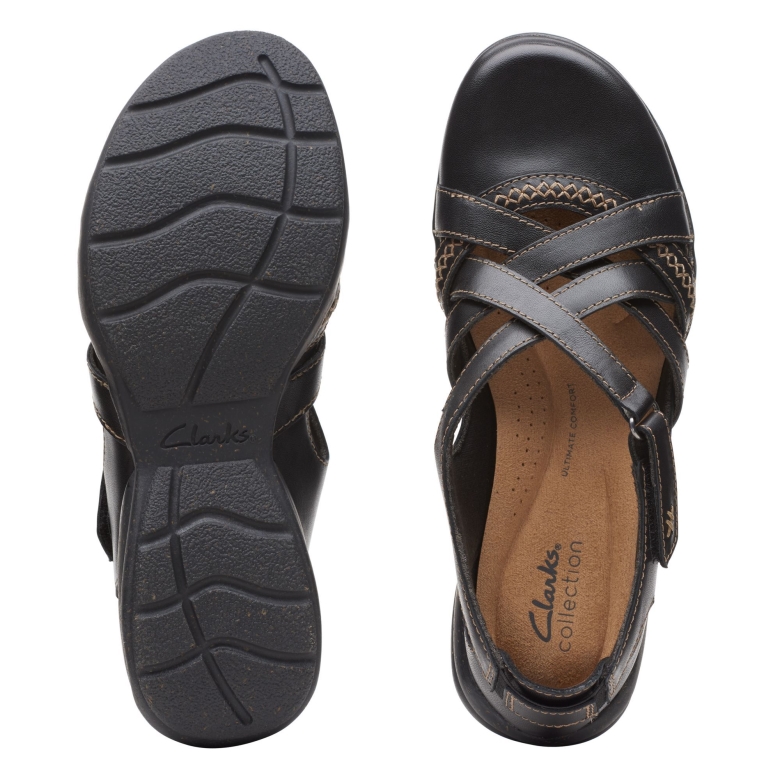 Roseville Step Black Led Clarks
