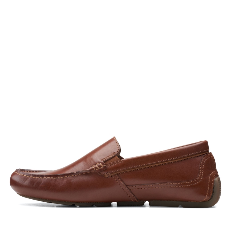 Dunkelbraunes Leder Clarks Markman Plain