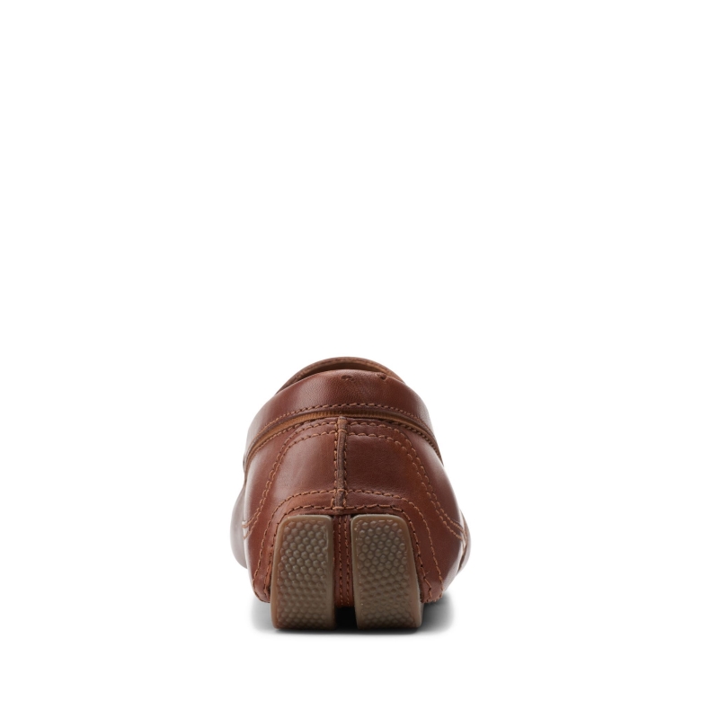 Dunkelbraunes Leder Clarks Markman Plain