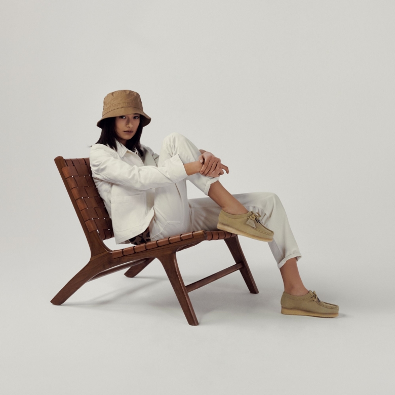 Clarks Ahorn Wildlederwallabee