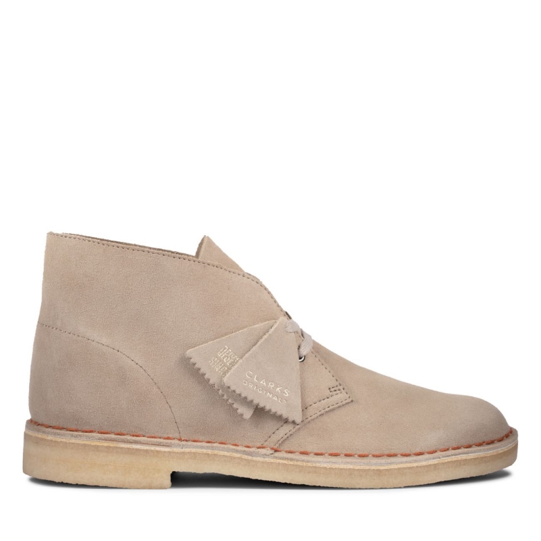 Wüstenstiefel Aus Sandfarbenem Wildleder Clarks
