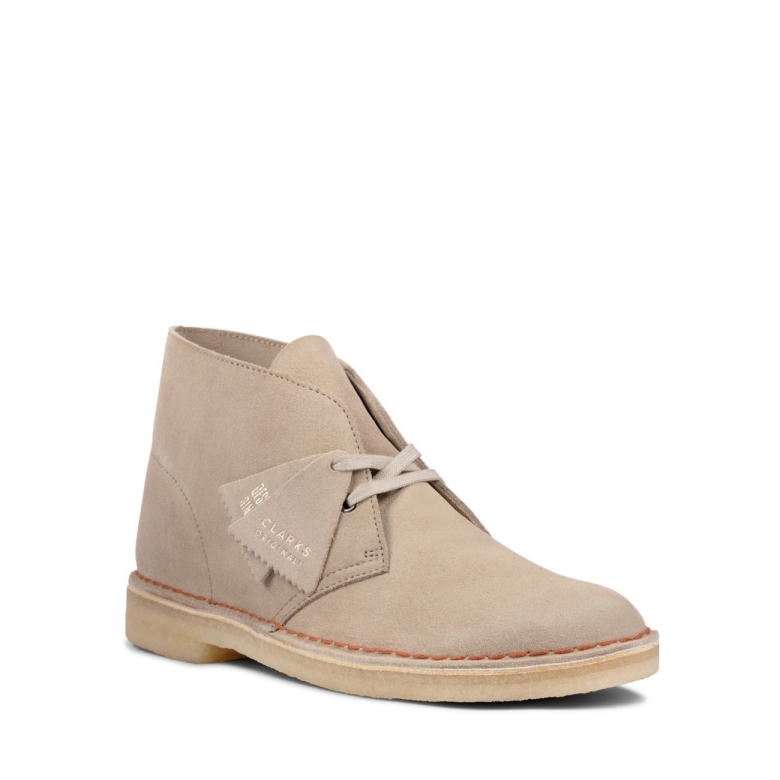 Wüstenstiefel Aus Sandfarbenem Wildleder Clarks
