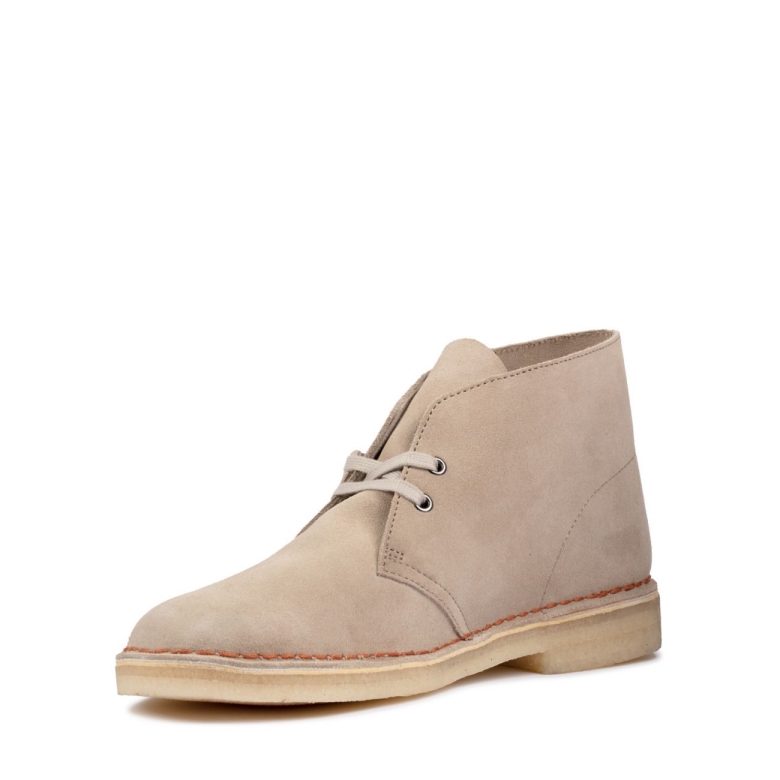 Wüstenstiefel Aus Sandfarbenem Wildleder Clarks