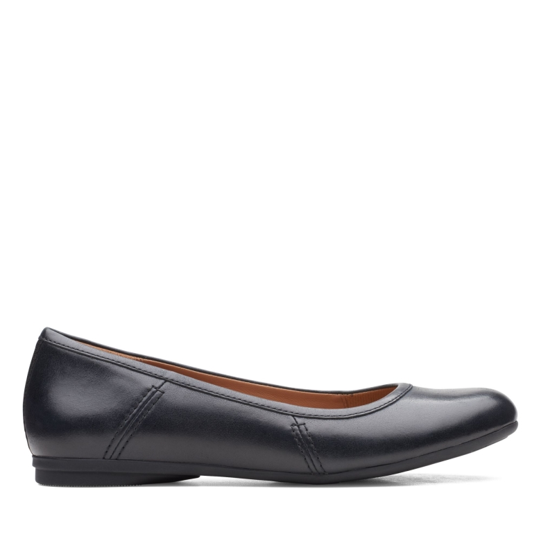 Canebay Plain Clarks Schwarzes Leder