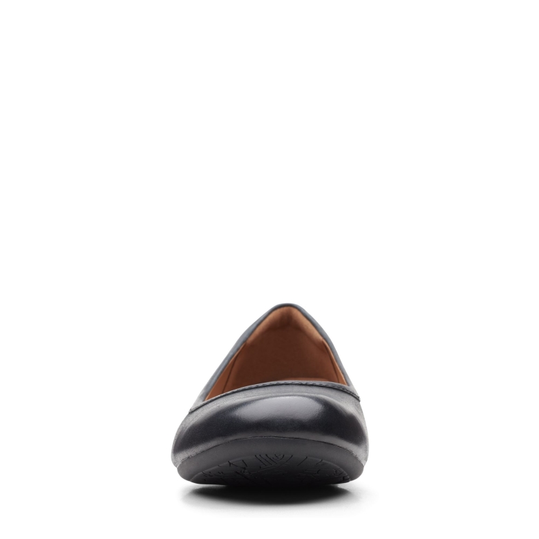 Canebay Plain Clarks Schwarzes Leder