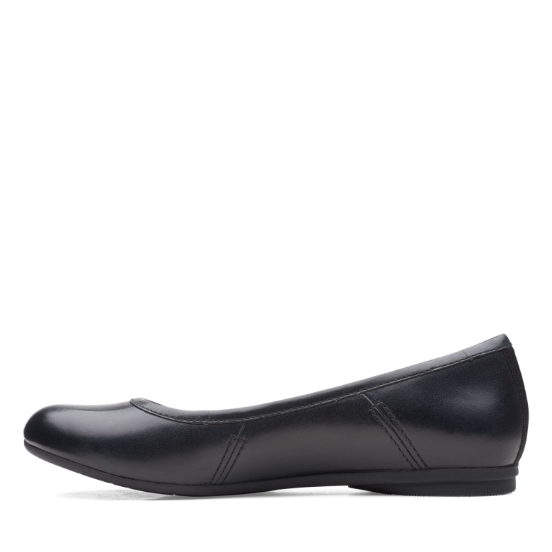 Canebay Plain Clarks Schwarzes Leder