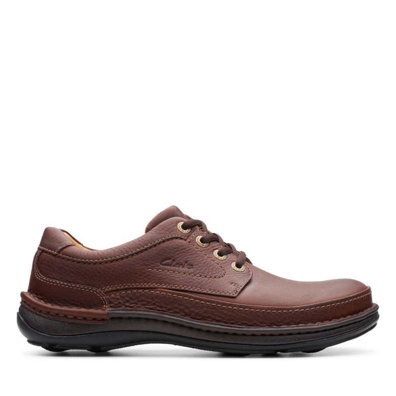 Mahoga Ny Leder Clarks Natur Drei