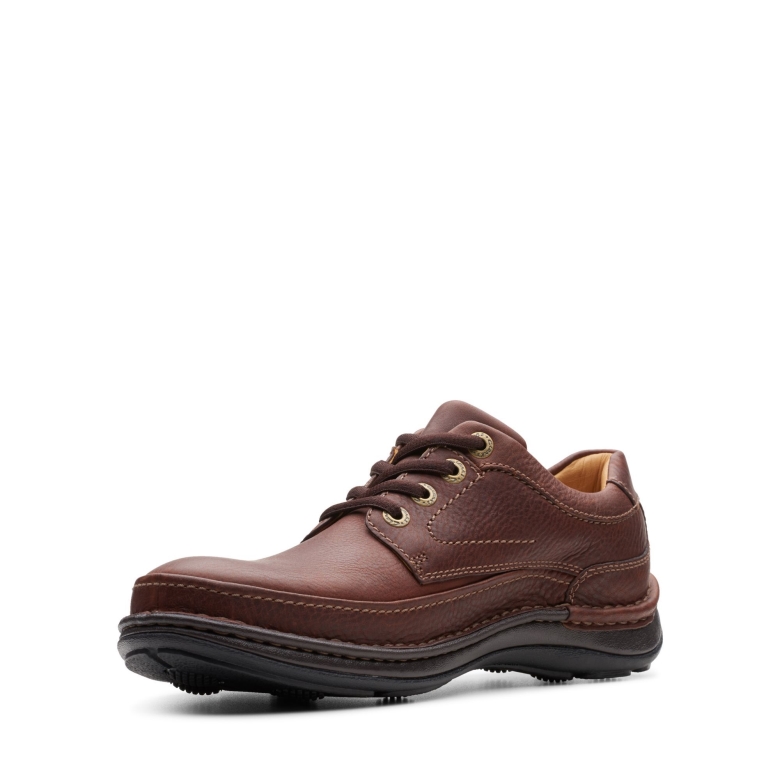 Mahoga Ny Leder Clarks Natur Drei