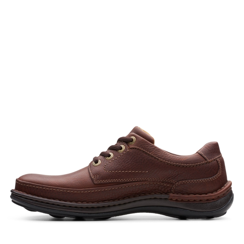Mahoga Ny Leder Clarks Natur Drei