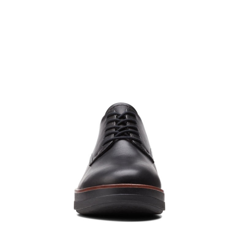 Schwarzes Leder Shayllace Clarks