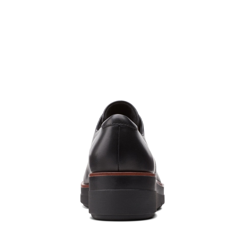 Schwarzes Leder Shayllace Clarks
