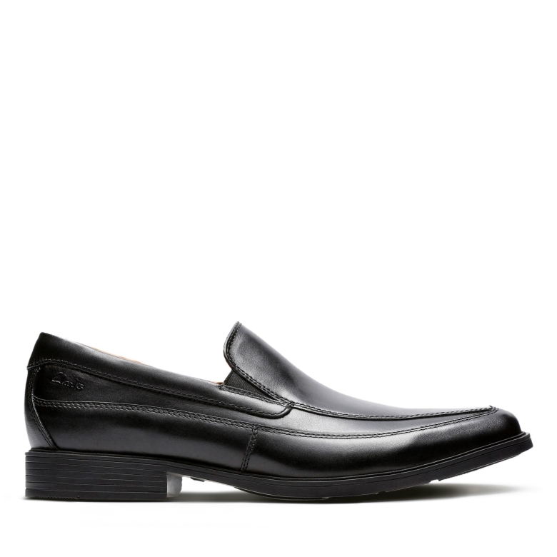 Clarks Tilden Freies Schwarzes Leder