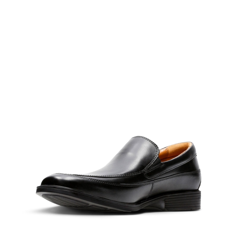 Clarks Tilden Freies Schwarzes Leder