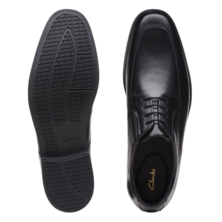 Howard-schürze Aus Schwarzem Leder Clarks