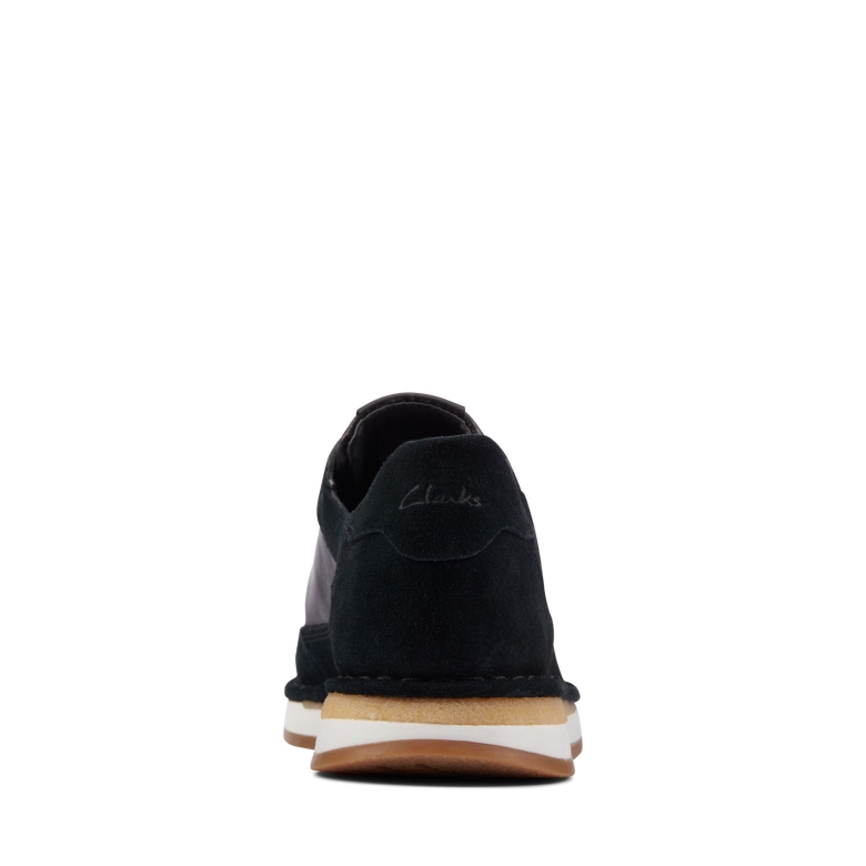Schwarze Kombi-wildleder-clarks-craft-run-spitze