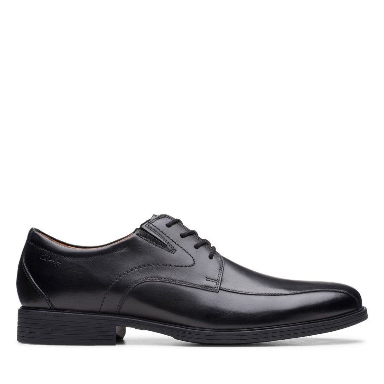 Clarks Whiddon Pace Schwarzes Leder