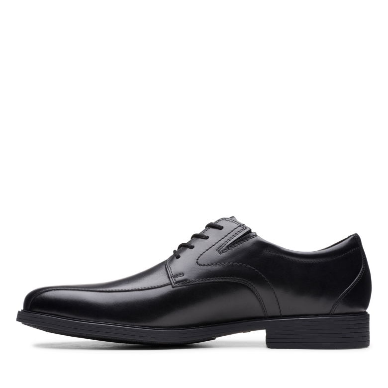 Clarks Whiddon Pace Schwarzes Leder
