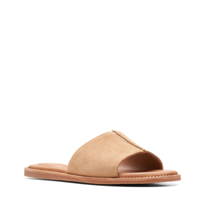 Karsea Mule Aus Hellbraunem Wildleder Von Clarks
