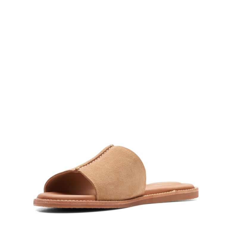 Karsea Mule Aus Hellbraunem Wildleder Von Clarks