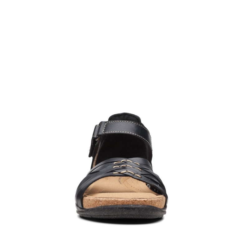 Roseville Cove Clarks Schwarzes Leder