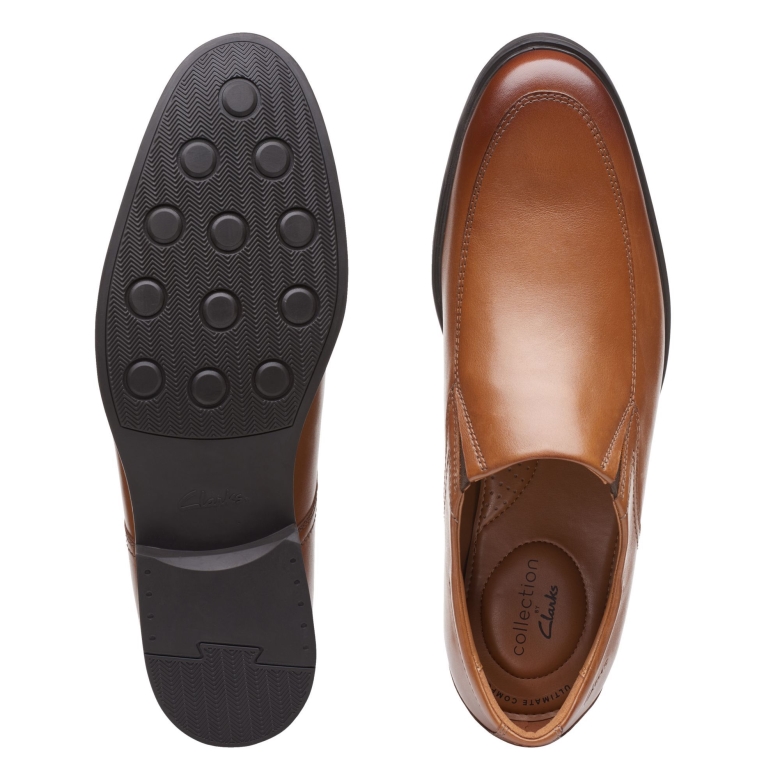 Whiddon Step Clarks Dunkelbraunes Leder