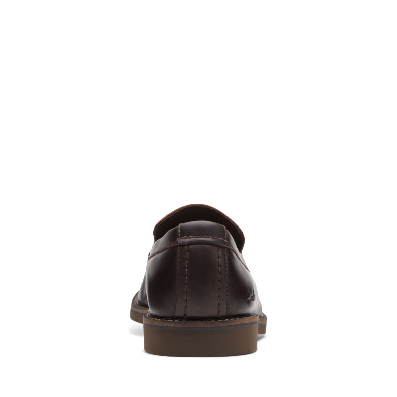 Clarks Mittelbrauner Blattatticuslt-rand