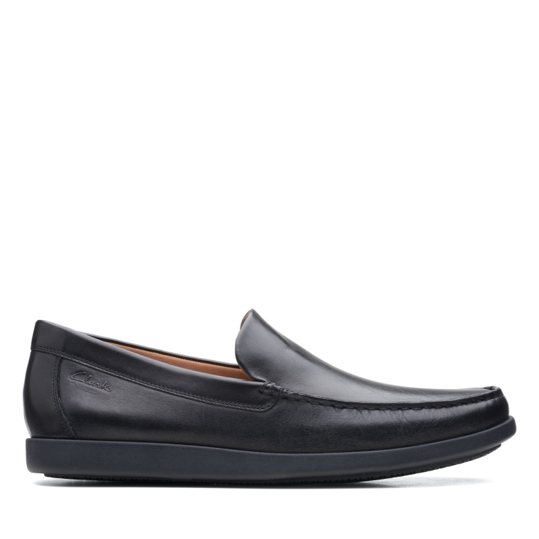 Clarks Ferius Creek Schwarzes Leder