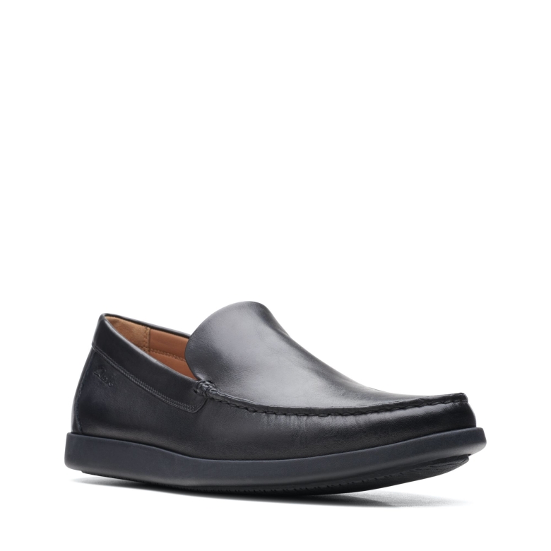 Clarks Ferius Creek Schwarzes Leder