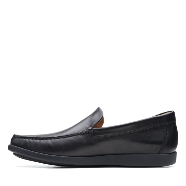 Clarks Ferius Creek Schwarzes Leder