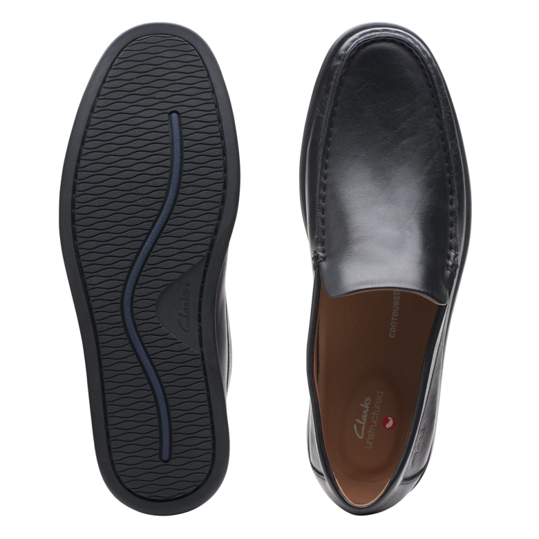 Clarks Ferius Creek Schwarzes Leder