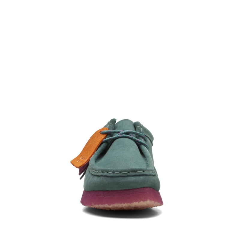 Blaugrün Kombi Clarks Wallabee