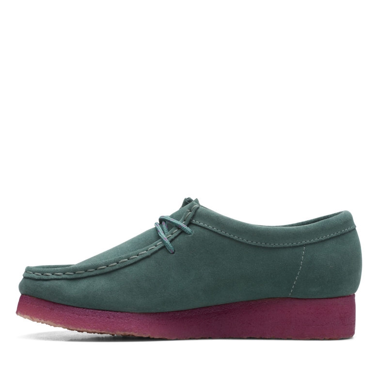 Blaugrün Kombi Clarks Wallabee