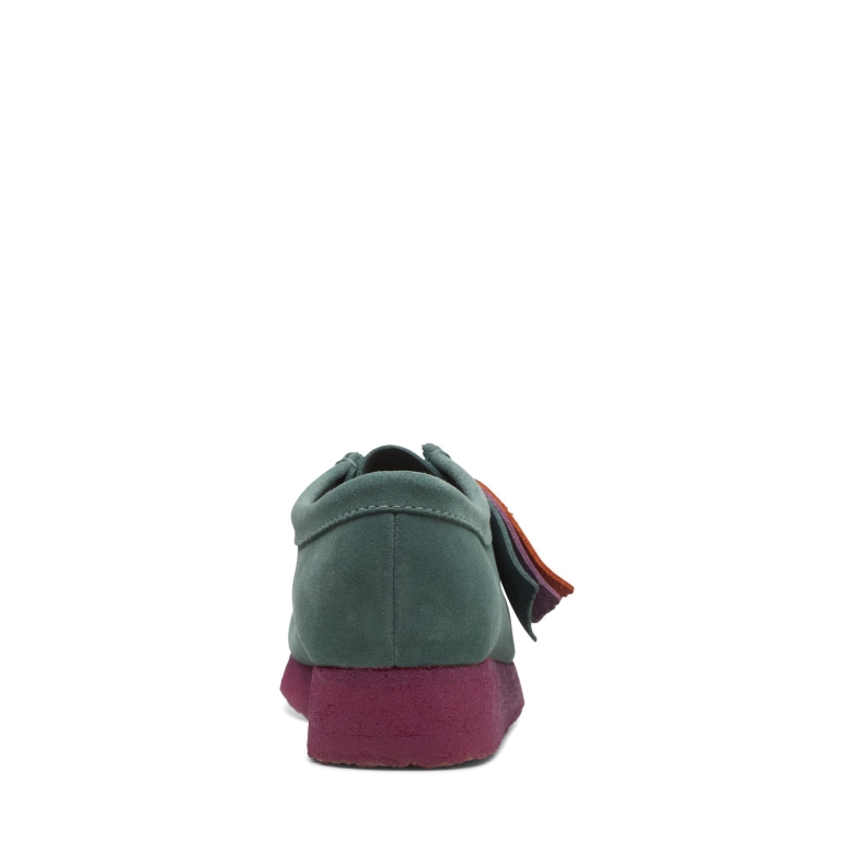 Blaugrün Kombi Clarks Wallabee